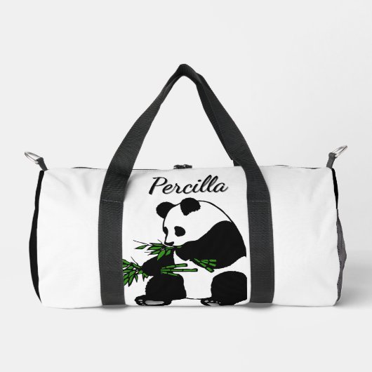 Reuzenpanda Eet Bamboe Naam Plunjezak (Voorkant)