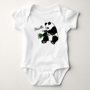 Reuzenpanda Eet Bamboe Naam Romper