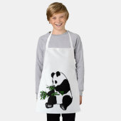 Reuzenpanda Eet Bamboe Schort (Gedragen)