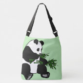 Reuzenpanda Groen Crossbody Tas (Voorkant)