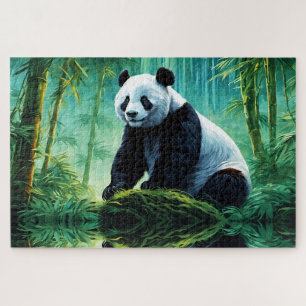 Reuzenpanda in Bamboebos Legpuzzel
