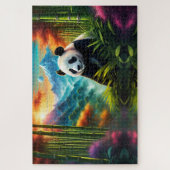 Reuzenpanda in Bamboebos op Berg Legpuzzel (Verticaal)