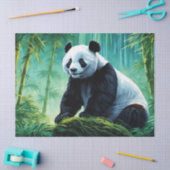 Reuzenpanda in Bamboebos Tissuepapier (Craft)