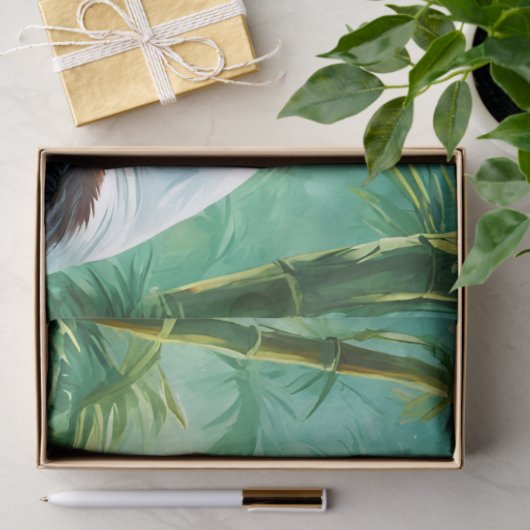 Reuzenpanda in Bamboebos Tissuepapier (Geschenk)