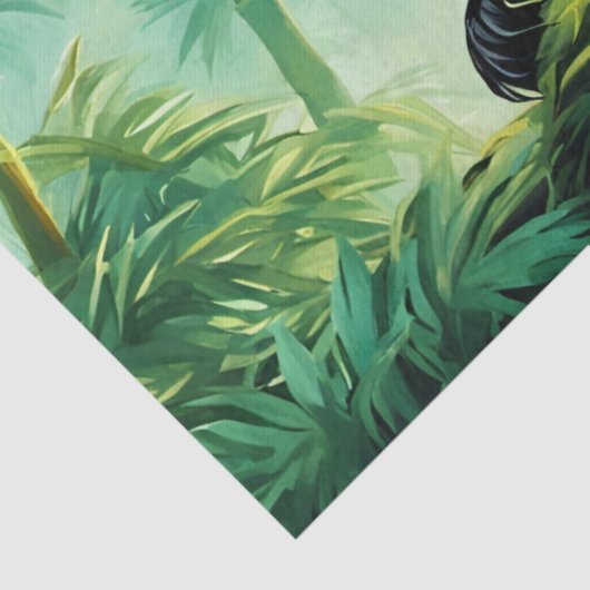 Reuzenpanda in Bamboebos Tissuepapier (Detail)