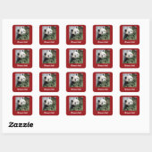 Reuzenpanda, leraar, geweldig werk! vierkante sticker (Vel)