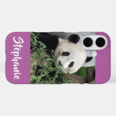 Reuzenpanda, orchidee, Paarse, naam Case-Mate iPhone Case (Achterkant (horizontaal))