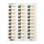 Reuzenpanda's Retouradreslabels, Taupe Etiket (Full Sheet)