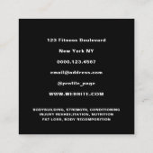 Reuzenpersonal trainer logo Visitekaartje (Achterkant)