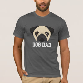Reuzenpug hond papa t-shirt