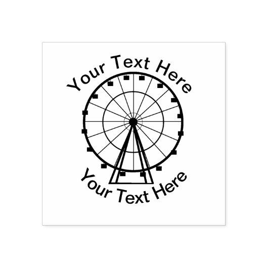 Reuzenrad - Aanpasbaar Rubberstempel (Afrduk)