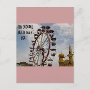 Reuzenrad bij Palace Playland Old Orchard Beach Briefkaart