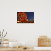 reuzenrad bij zonsondergang in de noordwestelijke poster (Keuken)