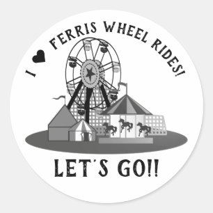 Reuzenrad Dag Ronde Sticker