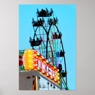 Reuzenrad op de County Fair Poster