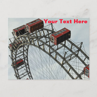 Reuzenrad Prater, Wenen, Oostenrijk Briefkaart