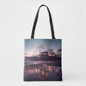 reuzenrad tijdens het gouden uur tote bag (Voorkant)