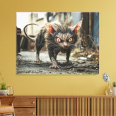 Reuzenrat canvas afdruk (Insitu (Woonkamer))