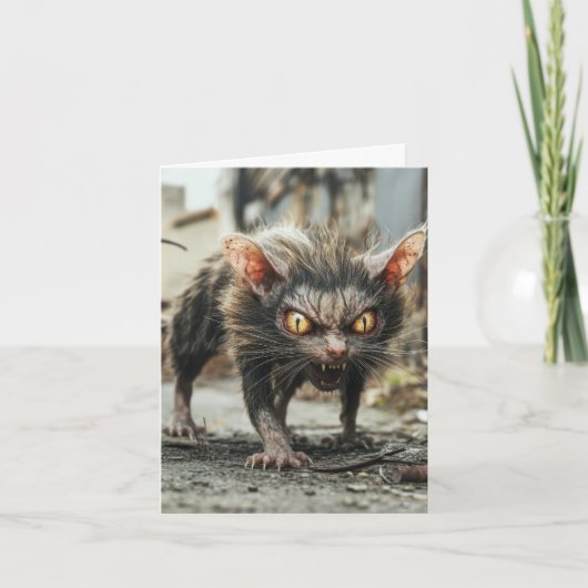 Reuzenrat feestdagen kaart (Voorkant)