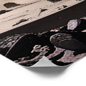 Reuzenrobotbeeld in Isolated Wasteland AI Poster (Hoek)