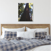Reuzenrode bossen canvas afdruk (Insitu (Slaapkamer))