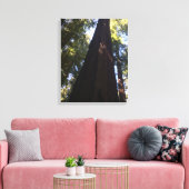 Reuzenrode bossen canvas afdruk (Insitu (Woonkamer))
