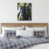 Reuzenrode bossen canvas afdruk (Insitu (Slaapkamer))