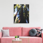 Reuzenrode bossen canvas afdruk (Insitu (Woonkamer))