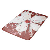 Reuzenrode rode witte elegante sakura badmat (Gekanteld)