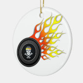 Reuzenschedel in het afgevuurde wiel keramisch ornament (Links)