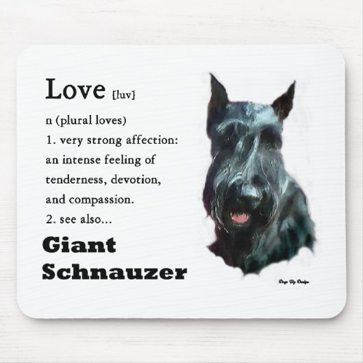 Reuzenschnauzer Cadeaus Muismat (Voorkant)