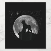 reuzenschnauzer mannen vrouwen kinder cadeau Kopie Wijn Etiket (Enkel label)