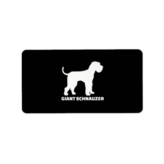 reuzenschnauzer premium etiket (Voorkant)