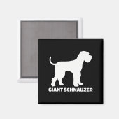 reuzenschnauzer premium magneet (Voorkant / Achterkant)