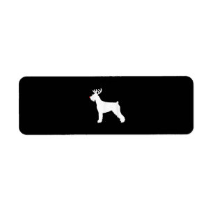 reuzenschnauzer rendierkersthond etiket