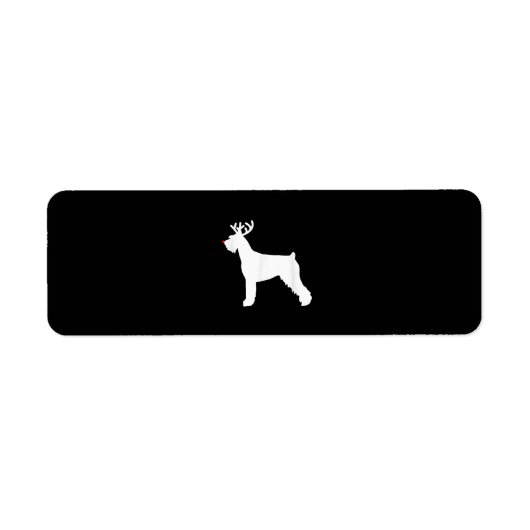 reuzenschnauzer rendierkersthond etiket (Voorkant)