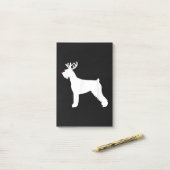 reuzenschnauzer rendierkersthond post-it® notes (Op bureau)
