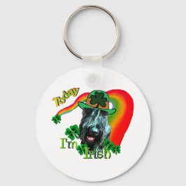 Reuzenschnauzer St. Patrick's Day Sleutelhanger