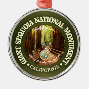 Reuzensequoia (NM) Metalen Ornament