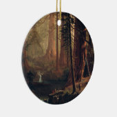 Reuzensequoiabomen van Californië Albert Bierstadt Keramisch Ornament (Rechts)