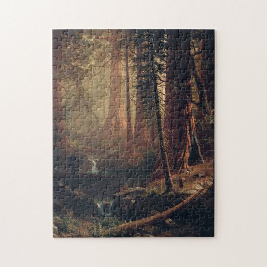 Reuzensequoiabomen van Californië Albert Bierstadt Legpuzzel (Verticaal)