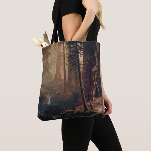 Reuzensequoiabomen van Californië Albert Bierstadt Tote Bag (Dichtbij)