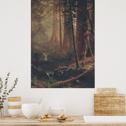 Reuzensequoia's - 19e-eeuwse muurkunst poster (Keuken)