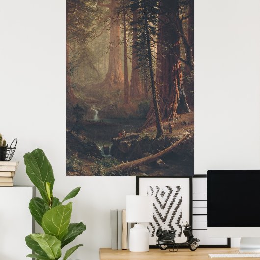 Reuzensequoia's - 19e-eeuwse muurkunst poster (Thuiskantoor)