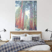 reuzensequoiawoud canvas afdruk (Insitu (Slaapkamer))