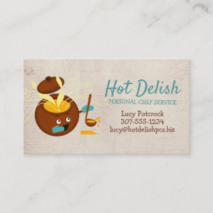 Reuzensoep Reuzengeur van chef culinair visitekaar Visitekaartje