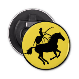 Reuzenspin op Pony SPIDO PONA-zelfstandig naamwoor Button Flesopener