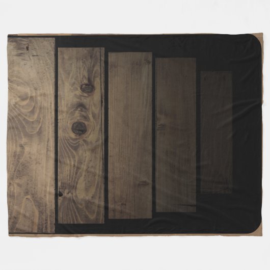 Reuzenstaarten - Oude houttrappen — Uniek Fleece Deken (Voorkant (Horizontaal))