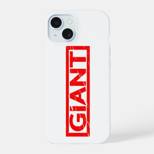 Reuzenstempel iPhone 15 Case (Achterkant)