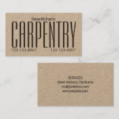 Reuzenstoutmoedige uitstraling visitekaartje (Voorkant / Achterkant)